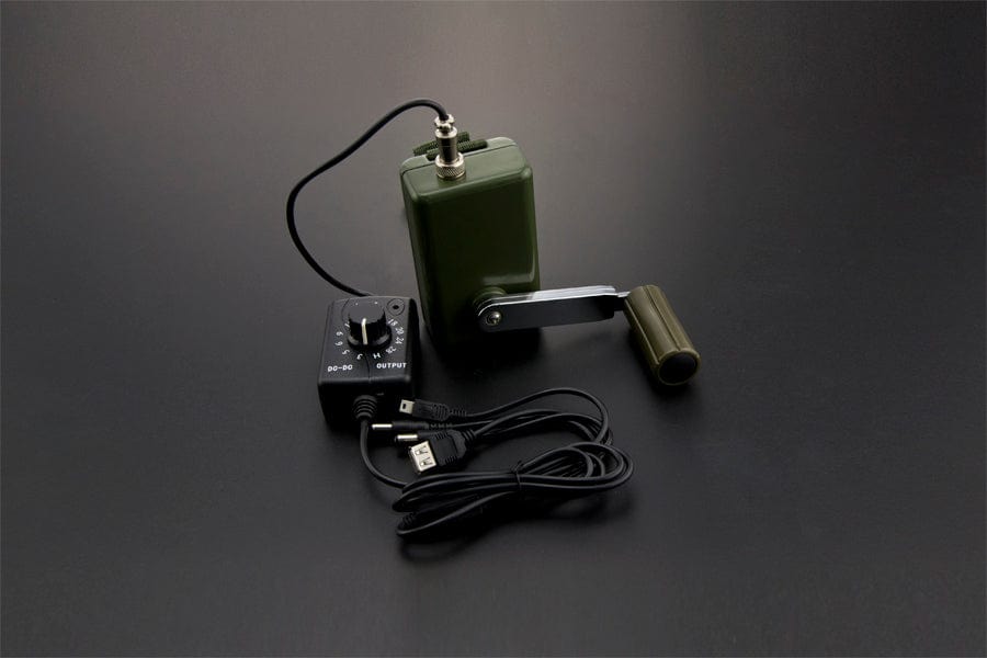 Portable Hand Crank Power Generator with Voltage Regulator [discontinued]