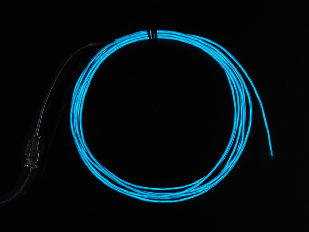 EL wire starter pack - Blue 2.5 meter (8.2 ft) [Discontinued]