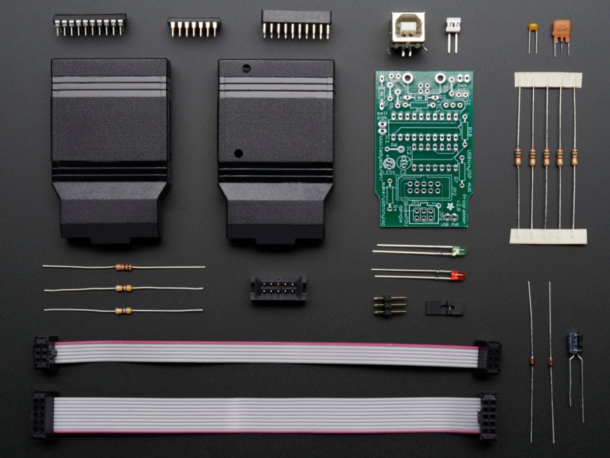 USBtinyISP AVR Programmer Kit (USB SpokePOV Dongle) (v2.0) [Discontinued]