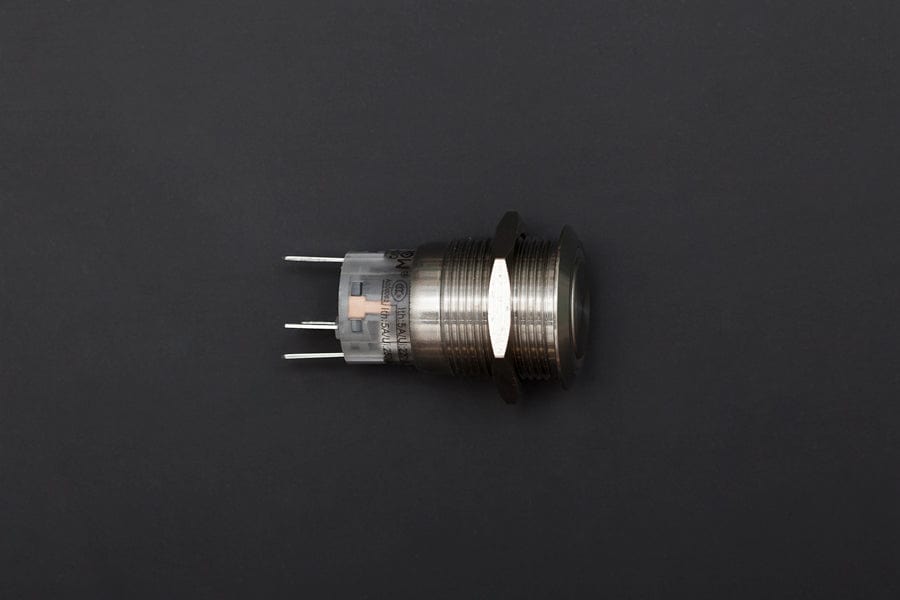 Metal illuminated Pushbutton-Blue Ring [Discontinued]
