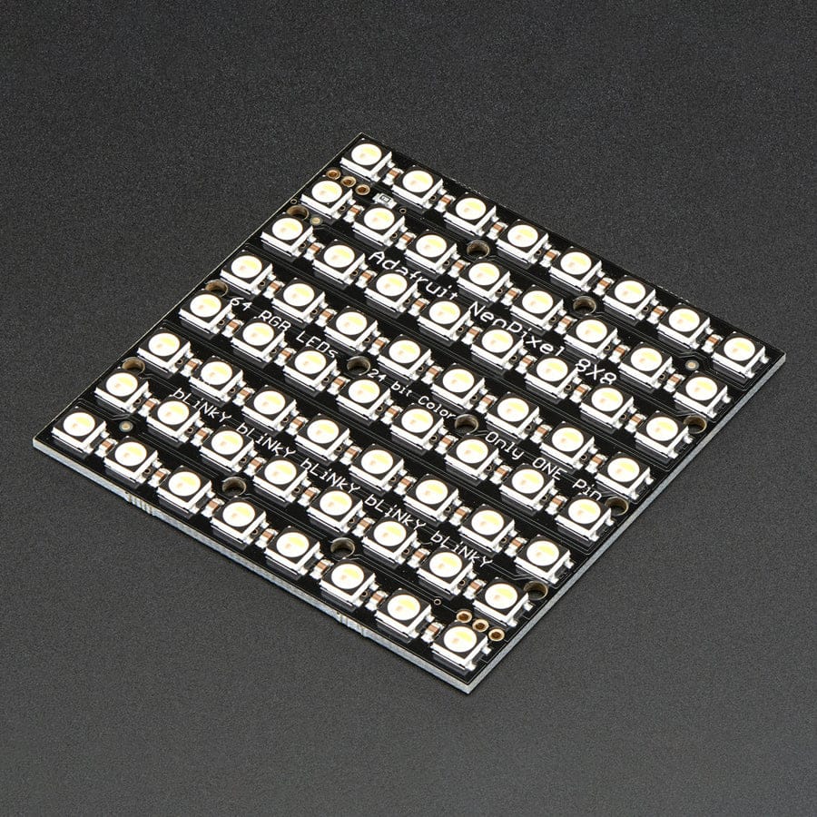 Adafruit NeoPixel NeoMatrix - 64 RGBW - Warm White (3000K)