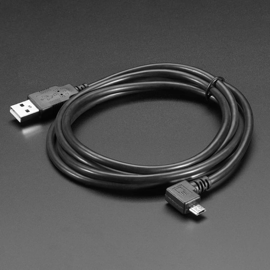 Right Angle USB cable - A/MicroB