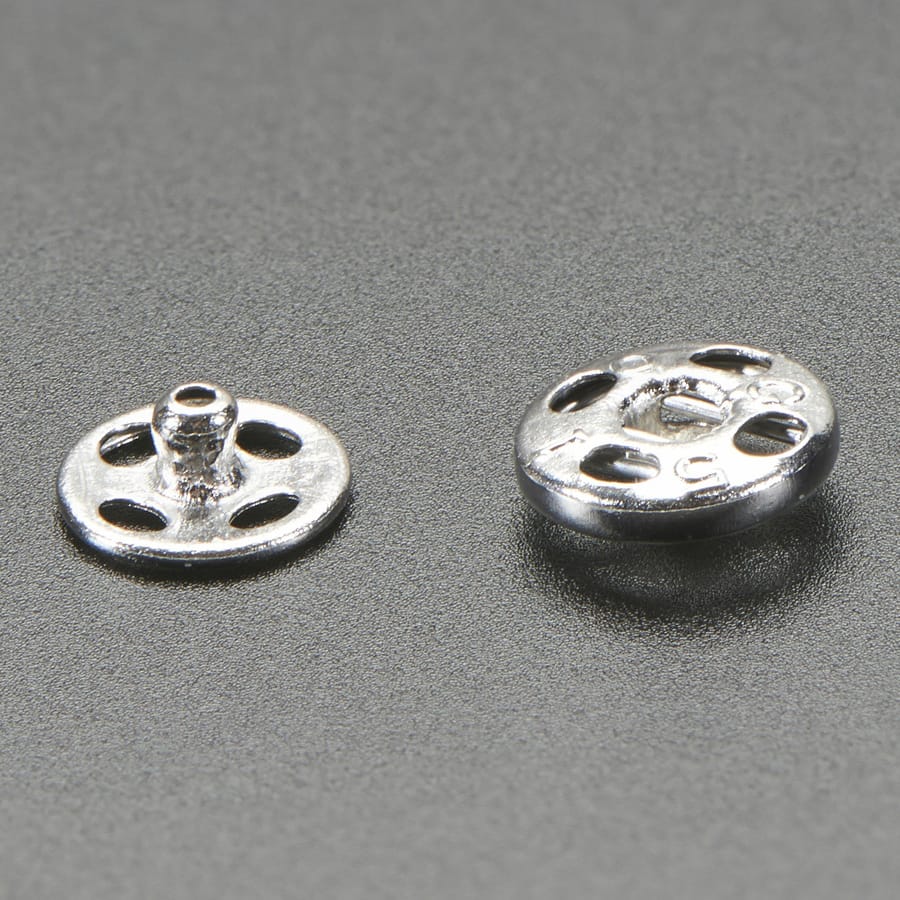 Sewable Snaps - 5mm Diameter - Card of 24