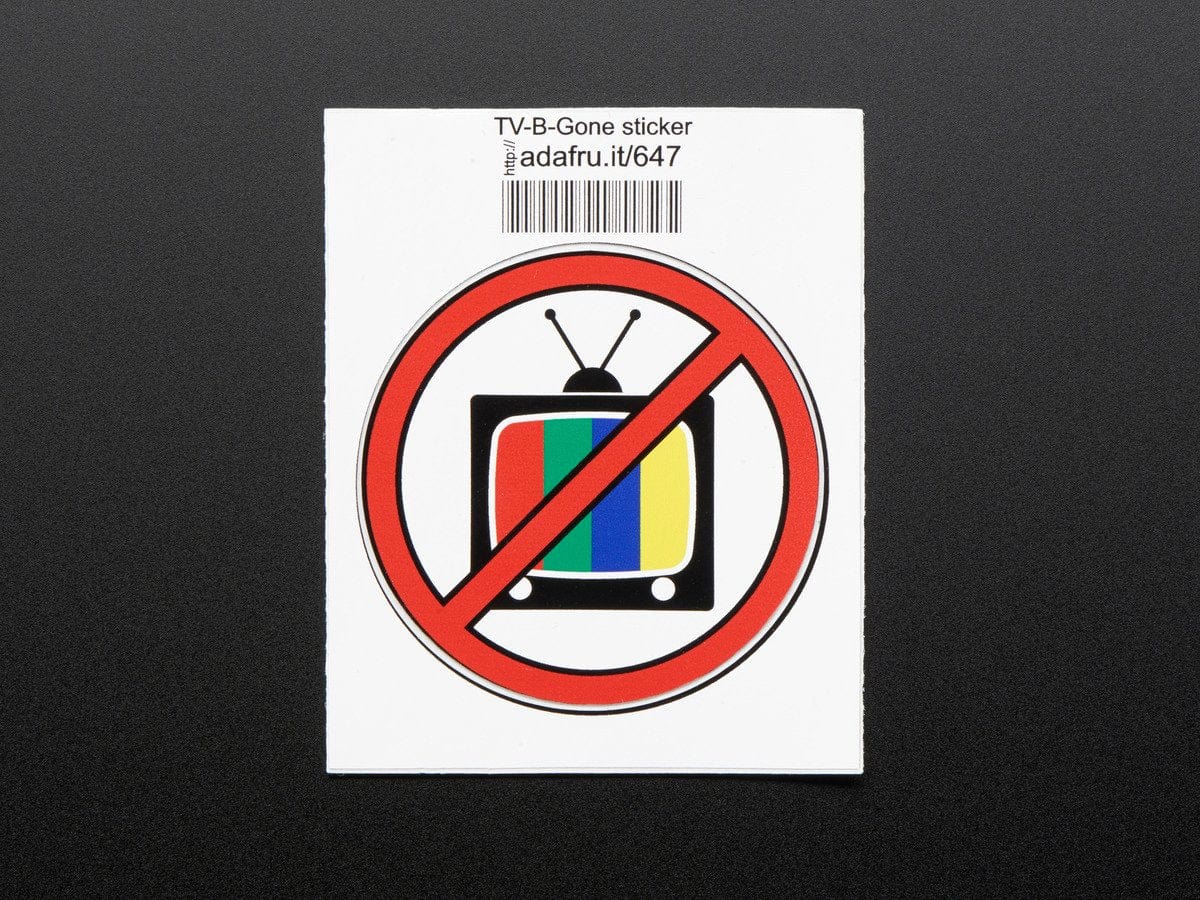 TV-B-Gone - Sticker! [Discontinued]