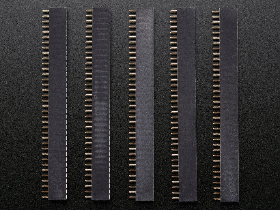 36-pin 0.1" Female Headers - Pack of 5 [Discontinued]