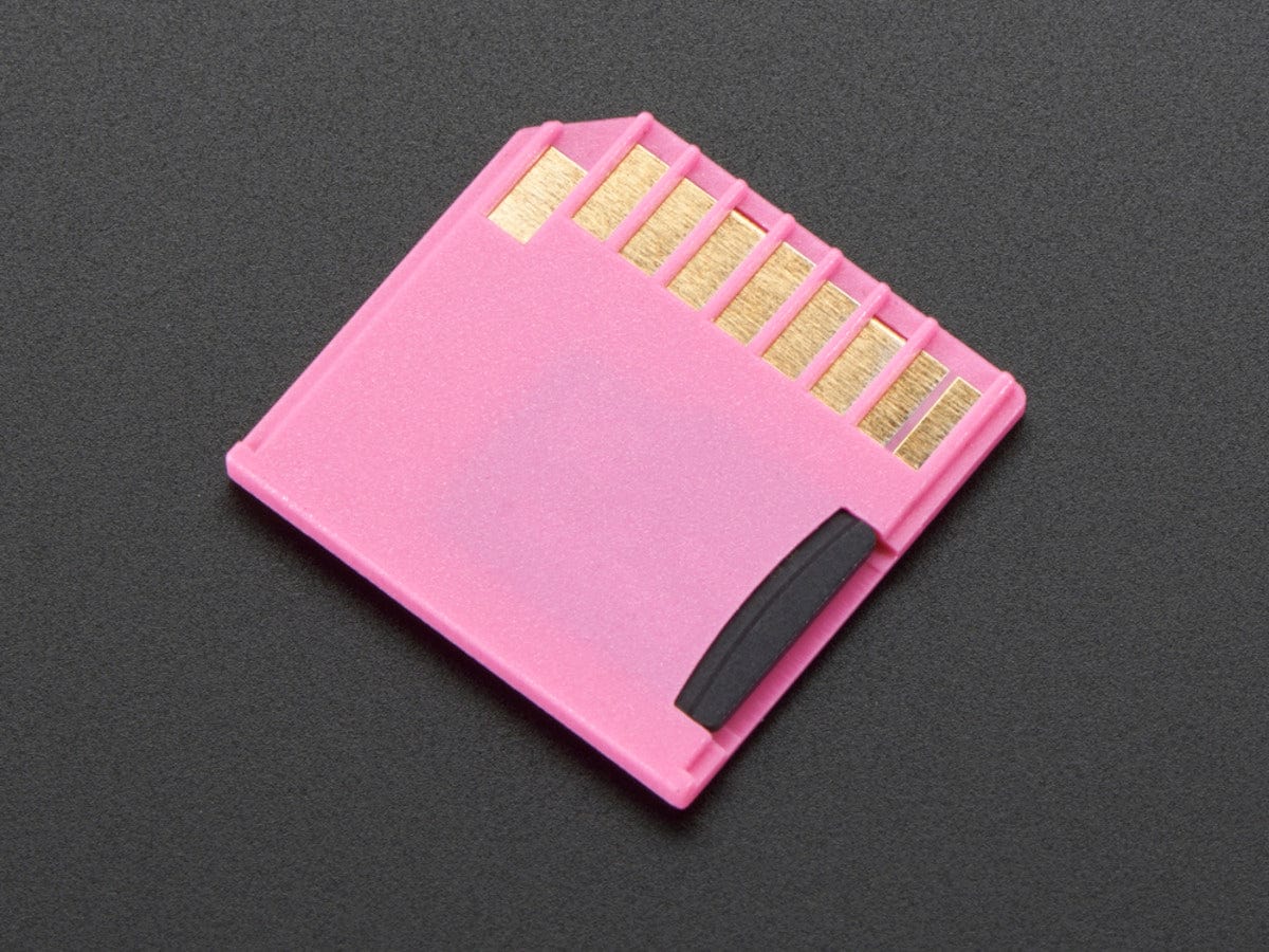 Pink Shortening microSD card adapter for Raspberry Pi & Macbooks [Discontinued]