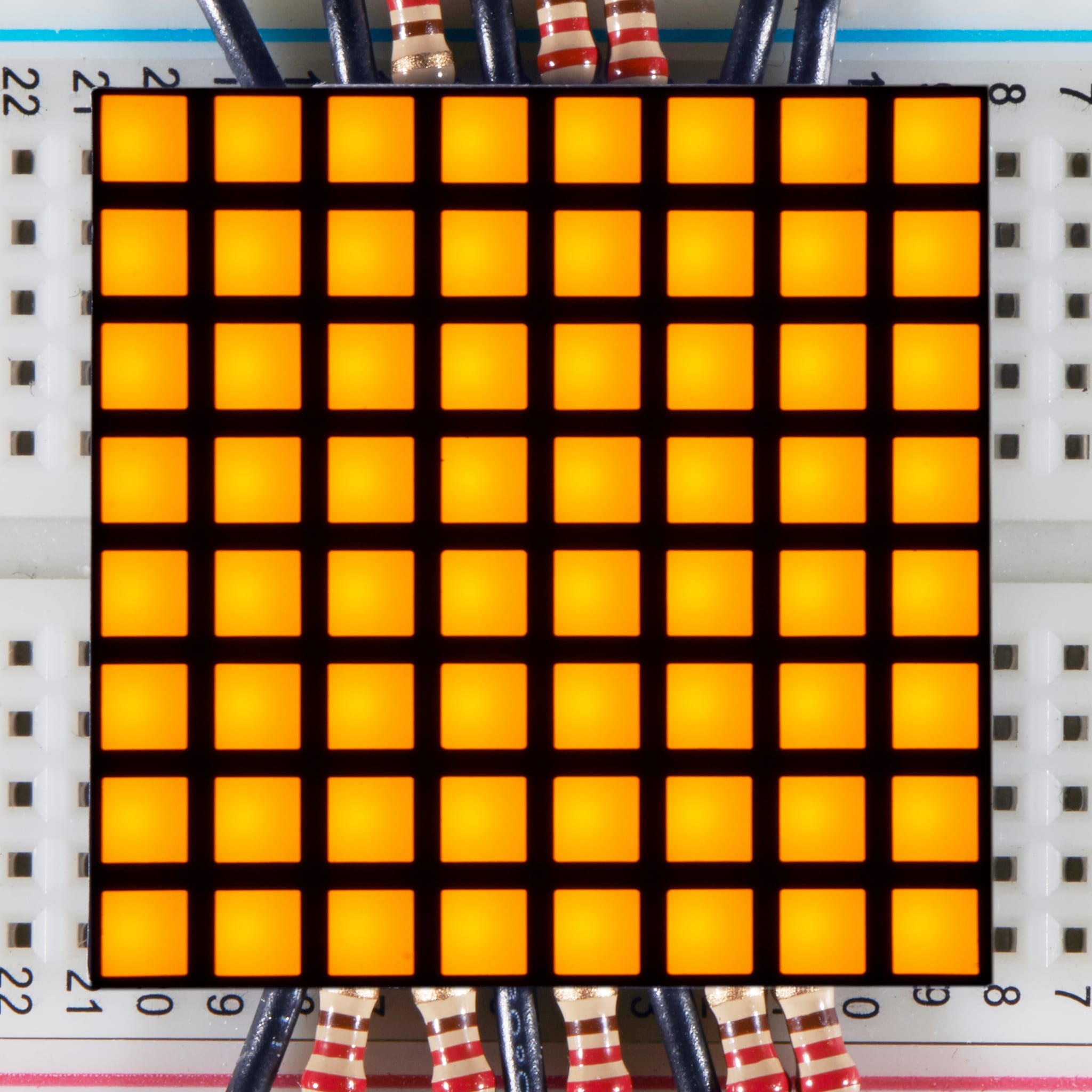 1.2" 8x8 Matrix Square Pixel - Yellow (KWM-R30881CUYB)