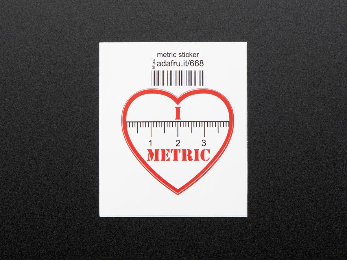 I "heart" METRIC - Sticker! [Discontinued]