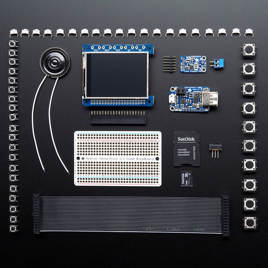 Pocket PiGRRL Pack Build your own Pi Game Emulator! (CASE + PI NOT INCLUDED)