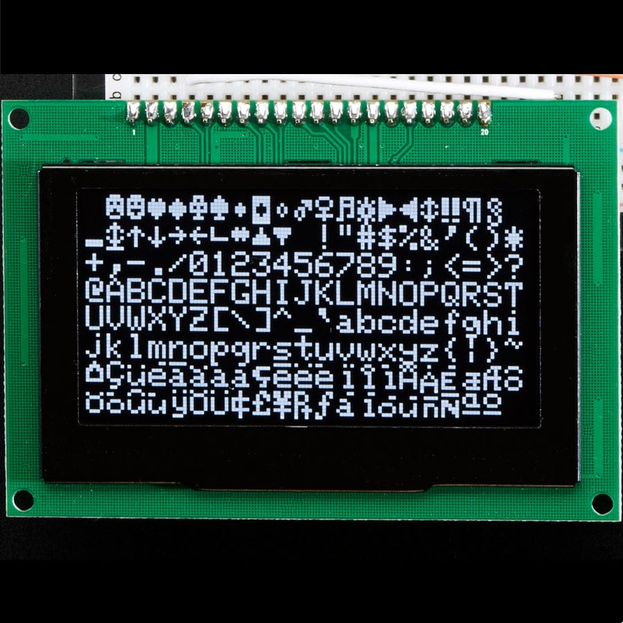 Monochrome 2.7" 128x64 OLED Graphic Display Module Kit