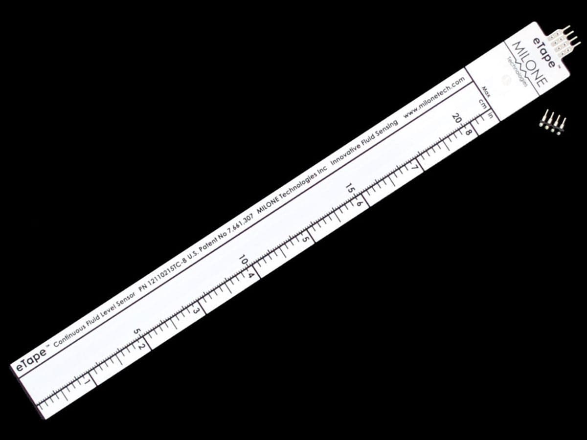 8" eTape Liquid Level Sensor + extras [Discontinued]