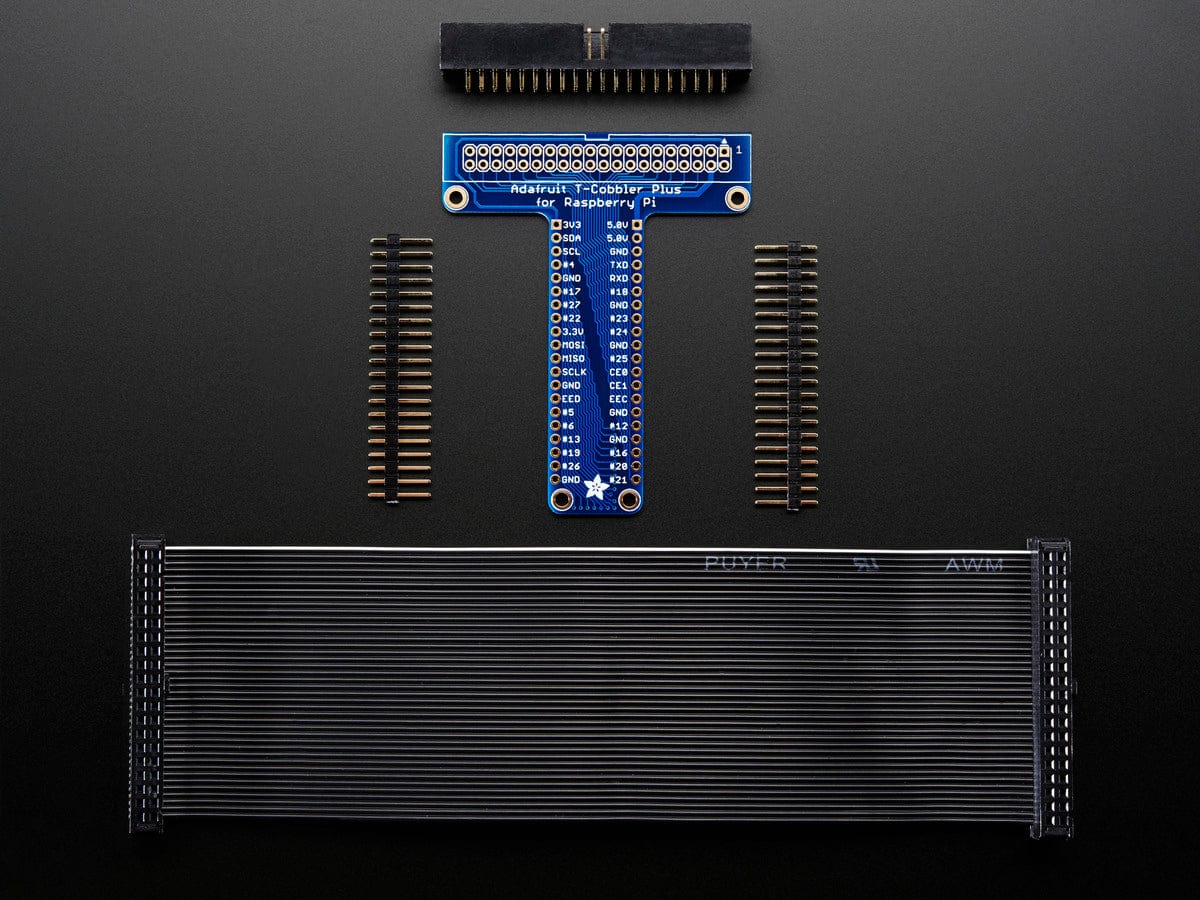 Adafruit Pi T-Cobbler Plus Kit Breakout for 2x20 Raspberry Pi (A+, B+, Pi 2, Pi 3, Pi 4, Zero) [discontinued]
