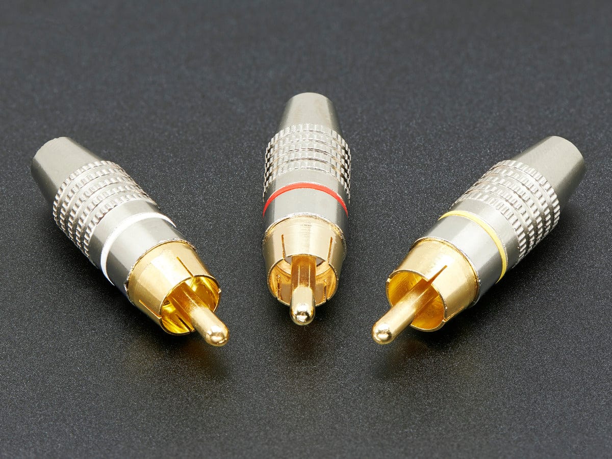 DIY RCA Plug - 3 Pack