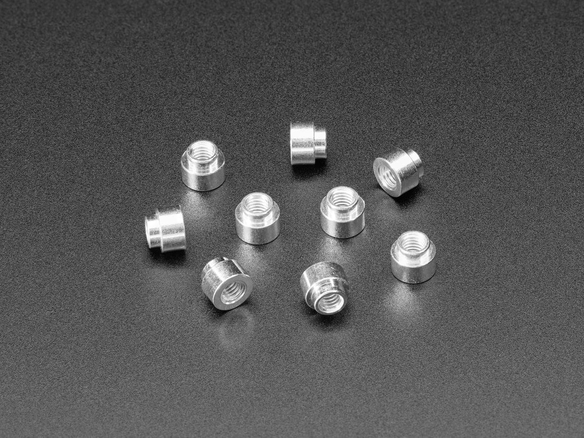 SMT / Solderable Standoff Nuts - M3 x 3mm - 10 pack