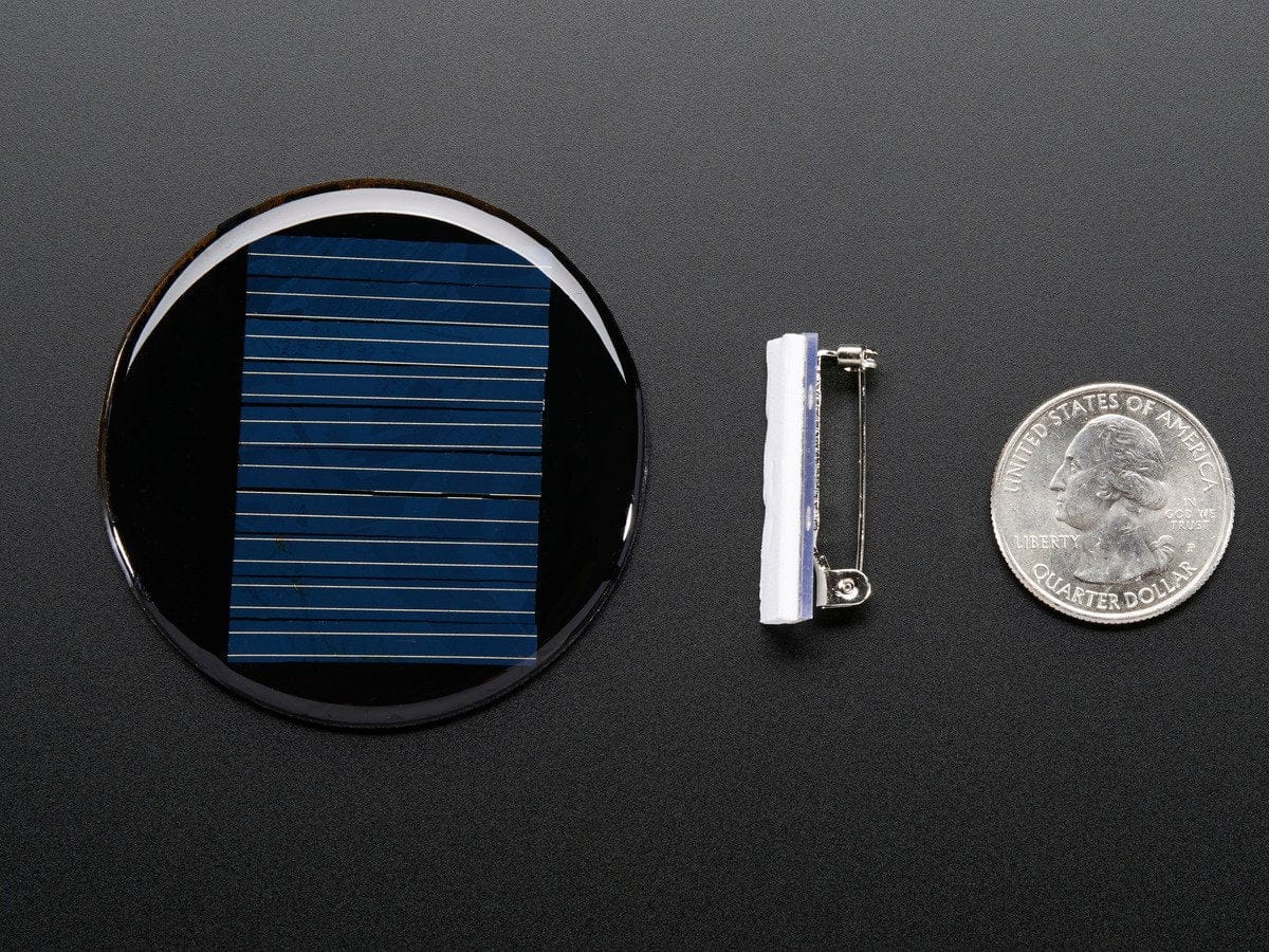 Round Solar Panel Skill Badge - 5V / 40mA