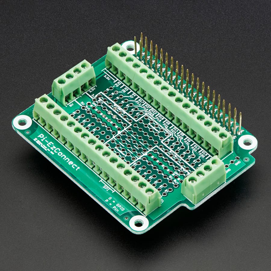 Pi-EzConnect Terminal Block Breakout HAT [Discontinued]