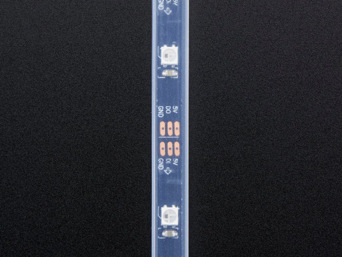 Adafruit Mini Skinny NeoPixel Digital RGB LED Strip - 1m 30 LED/m (BLACK) [Discontinued]