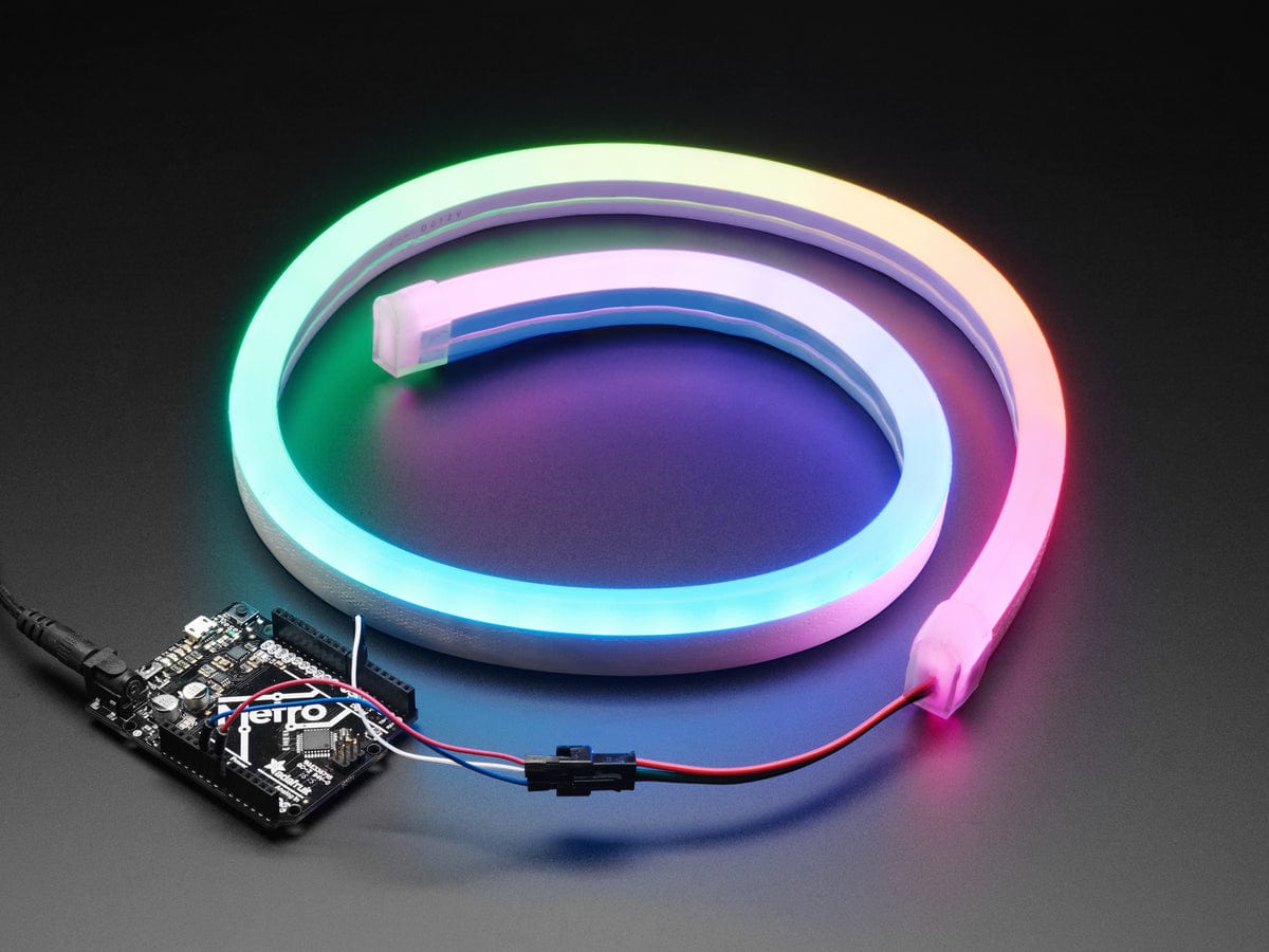 NeoPixel RGB Neon-like LED Flex Strip with Silicone Tube (1 meter) [Discontinued]