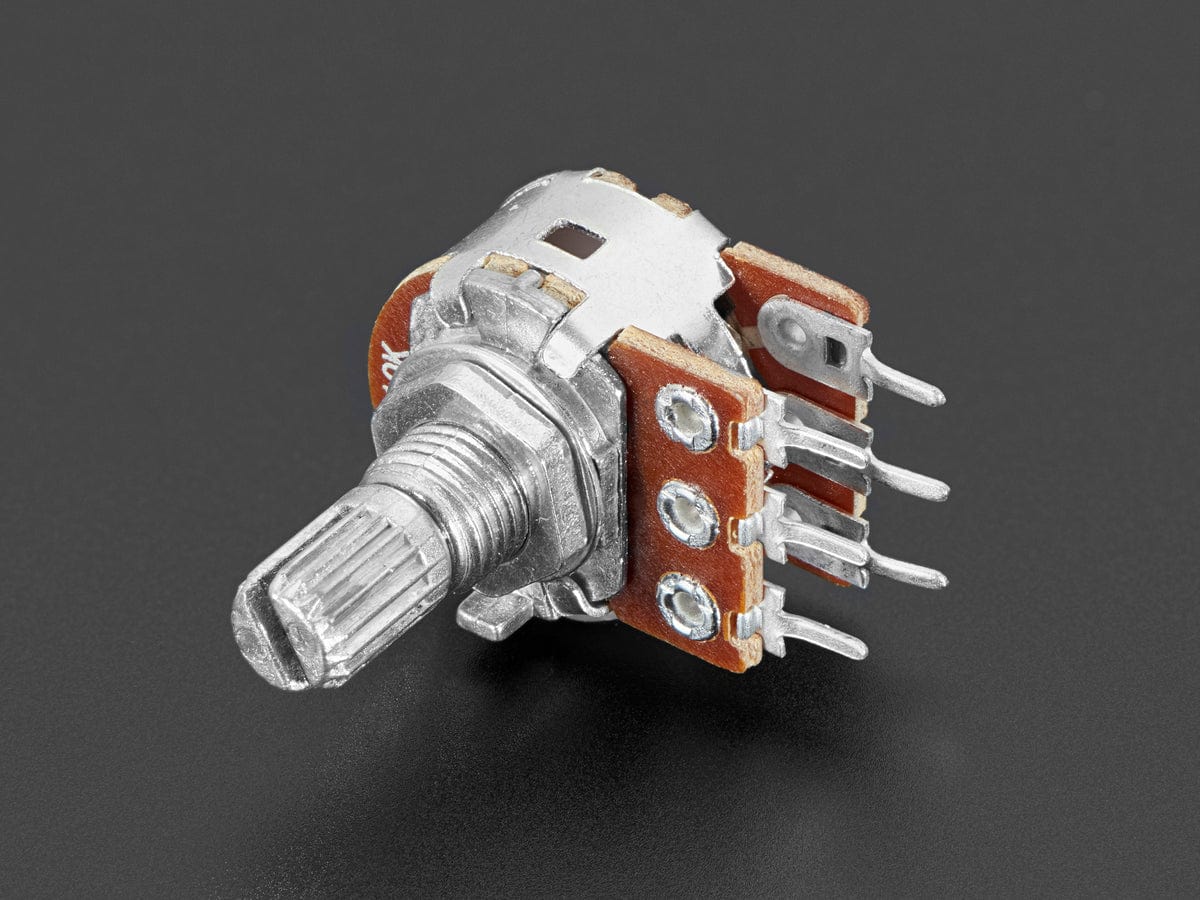 Panel Mount 10K Dual Log Potentiometer (10K Dual Log) [Discontinued]