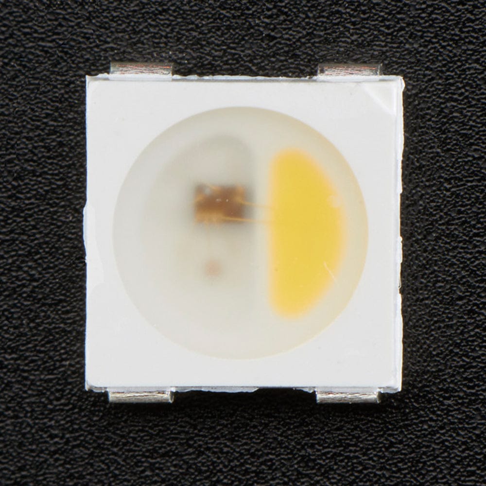 NeoPixel RGBW LEDs w/ Integrated Driver Chip - Natural White (~4500K - White Casing - 10 Pack)