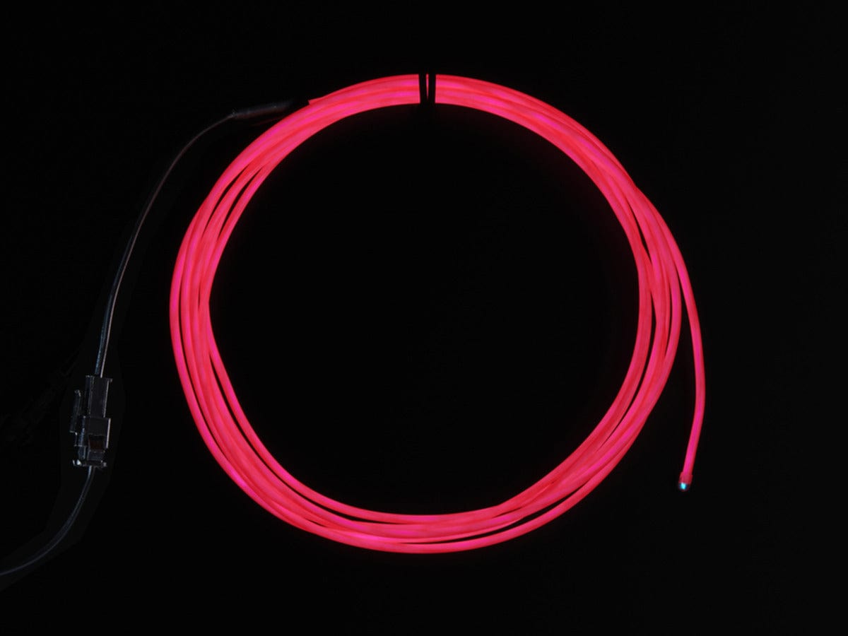 EL wire starter pack - Pink 2.5 meter (8.2 ft) [Discontinued]