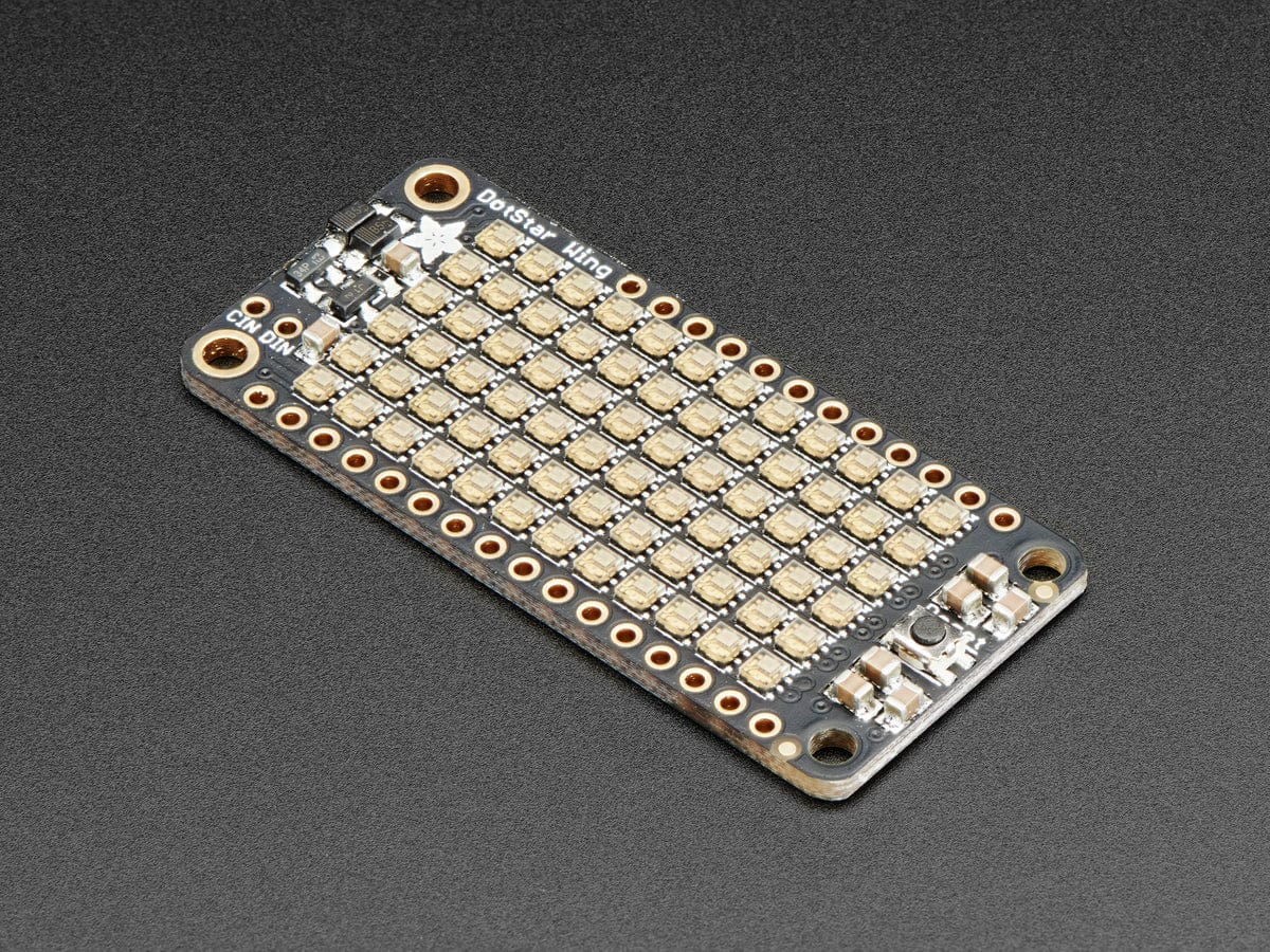 Adafruit DotStar FeatherWing - 6 x 12 RGB LEDs [Discontinued]