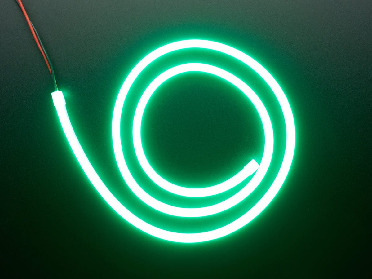 Flexible Silicone Neon-Like LED Strip - 1 Meter (Green)