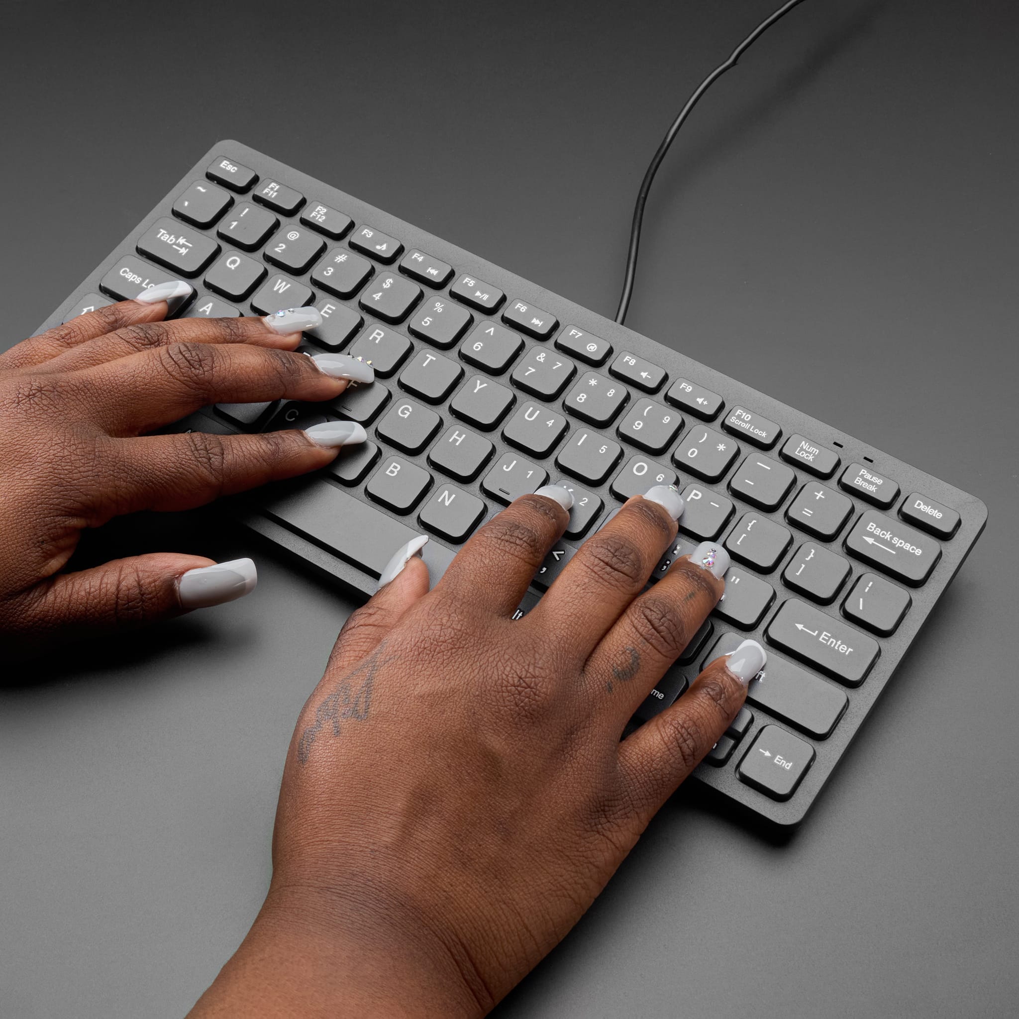 Mini Chiclet Keyboard - USB Wired - Black