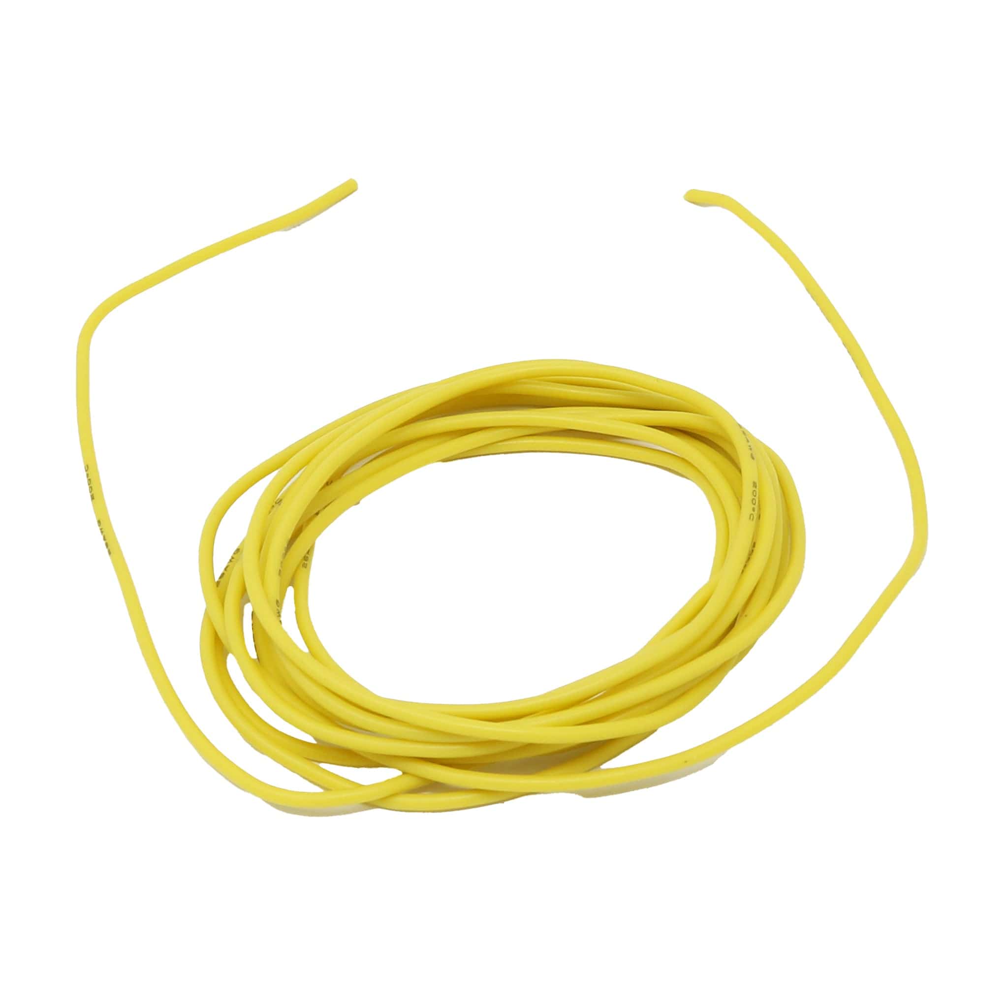 Silicone Cover Stranded-Core Wire - 2m 26AWG Yellow