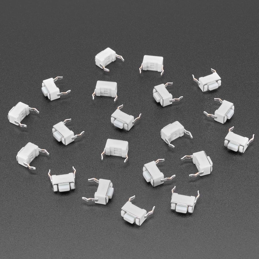 Tactile Switch Buttons (6mm slim) x 20 pack