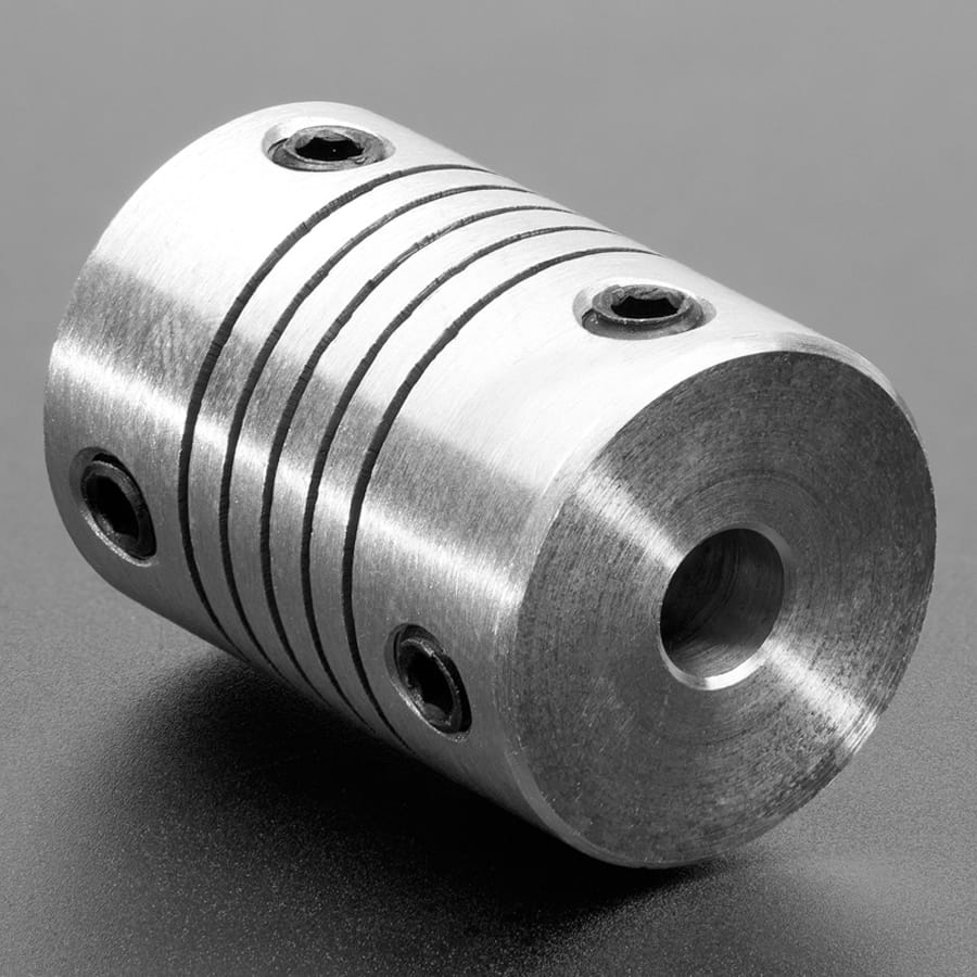 Aluminium Flex Shaft Coupler - 5mm to 5mm