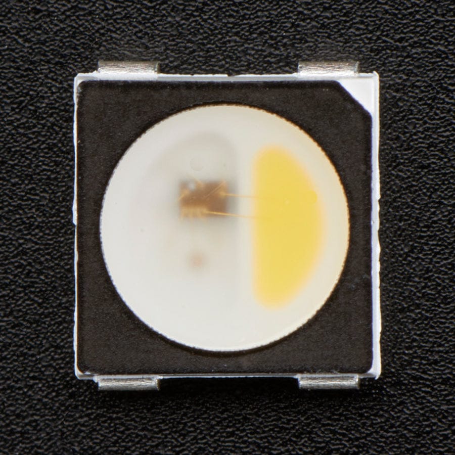 NeoPixel RGBW LEDs w/ Integrated Driver Chip - Natural White (~4500K - Black Casing - 10 Pack)