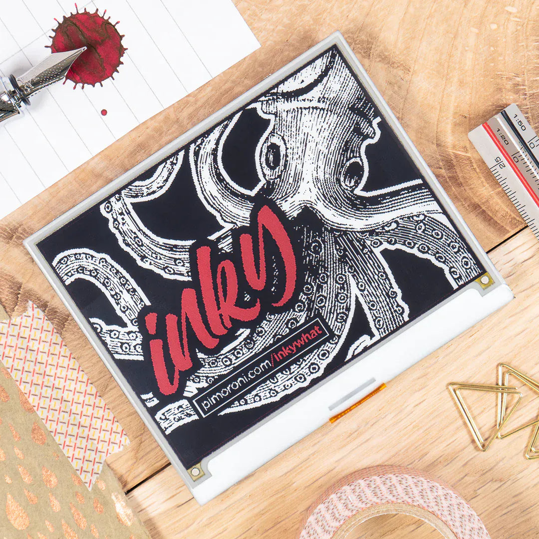 Inky wHAT (ePaper/E Ink®/EPD) - Red/Black/White [Discontinued]