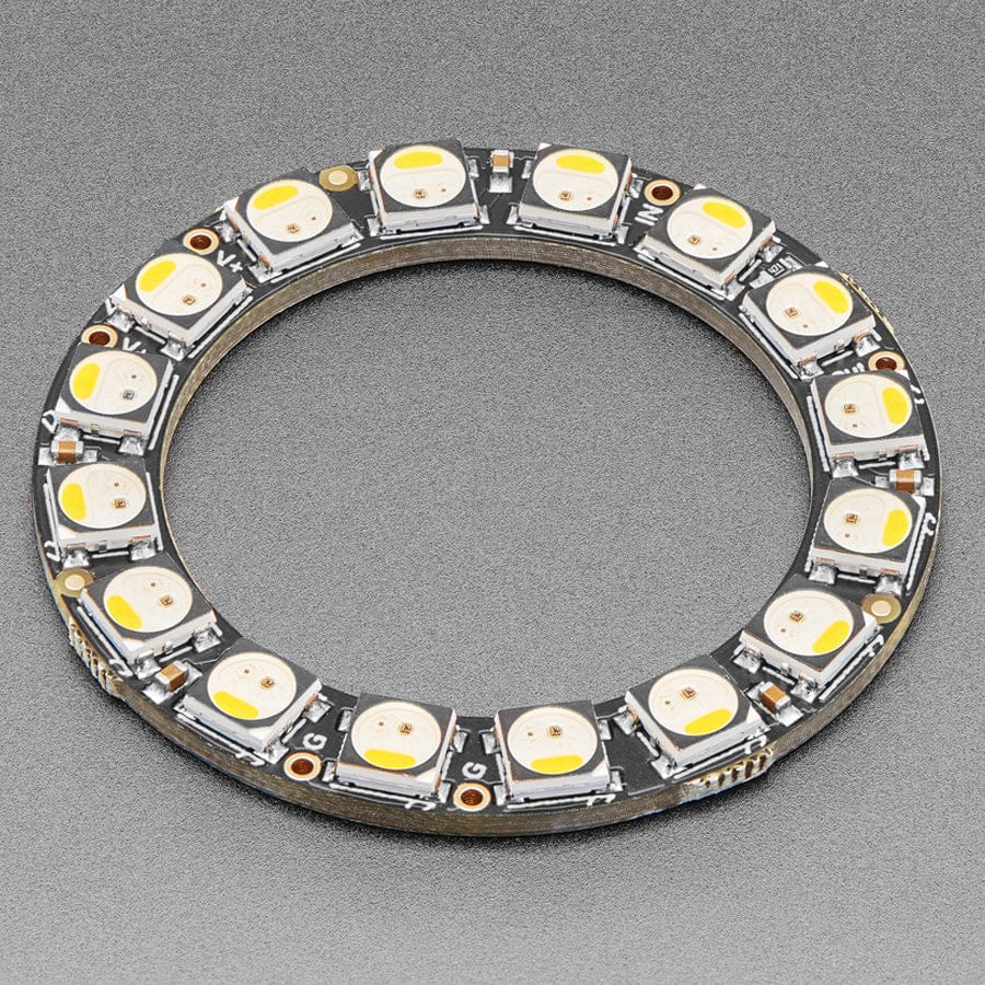 NeoPixel Ring - 12 x 5050 RGBW LEDs w/ Integrated Drivers (Natural White - ~4500K)