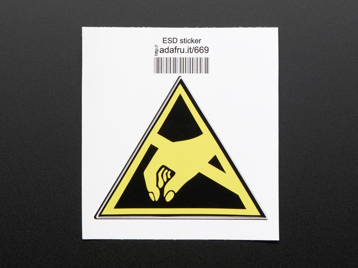 ESD (Electrostatic discharge) - Sticker! [Discontinued]