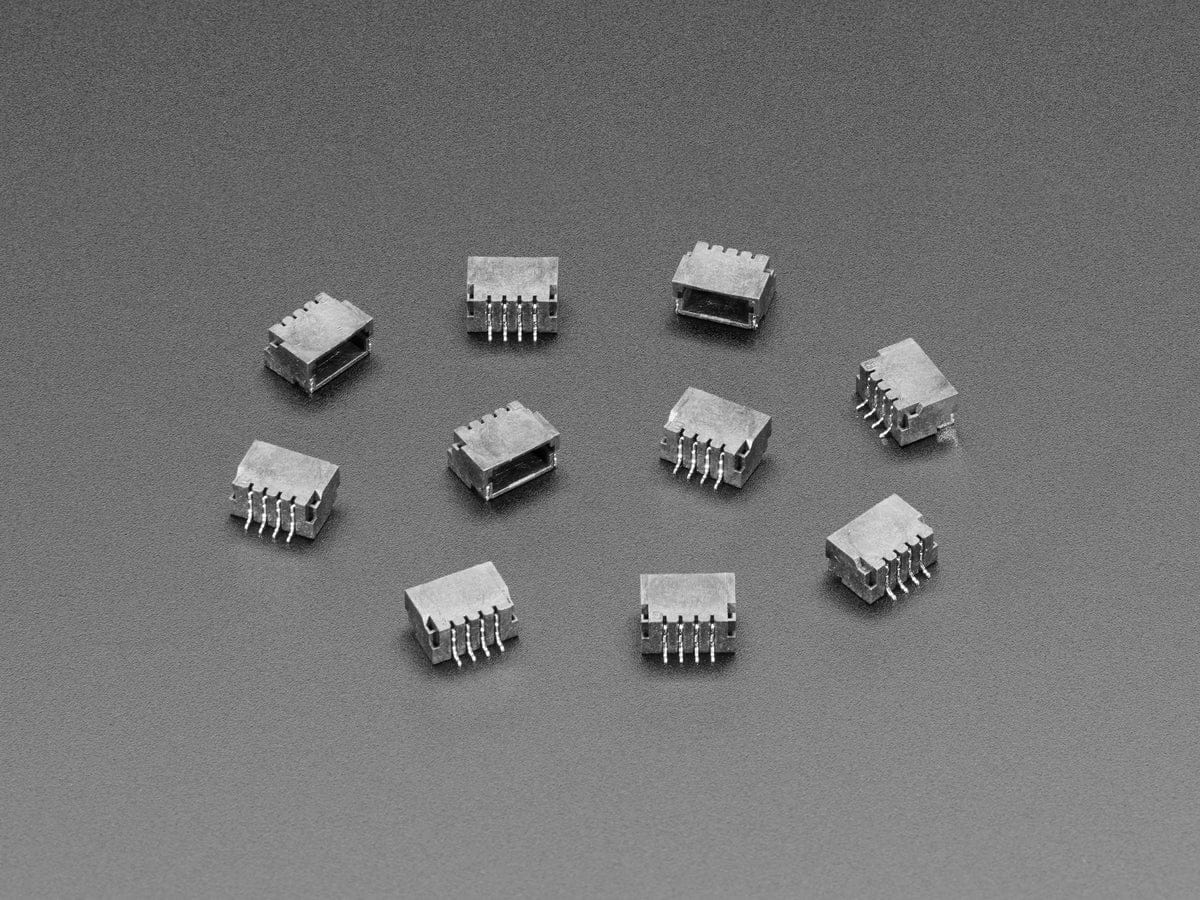 JST-SH 4-pin Right-Angle Connectors (10-pack) (Qwiic)