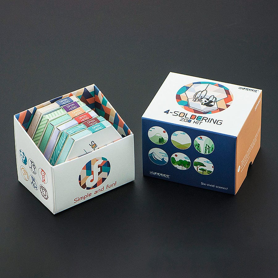 Learn to Solder Zoo Animal Badge Kit