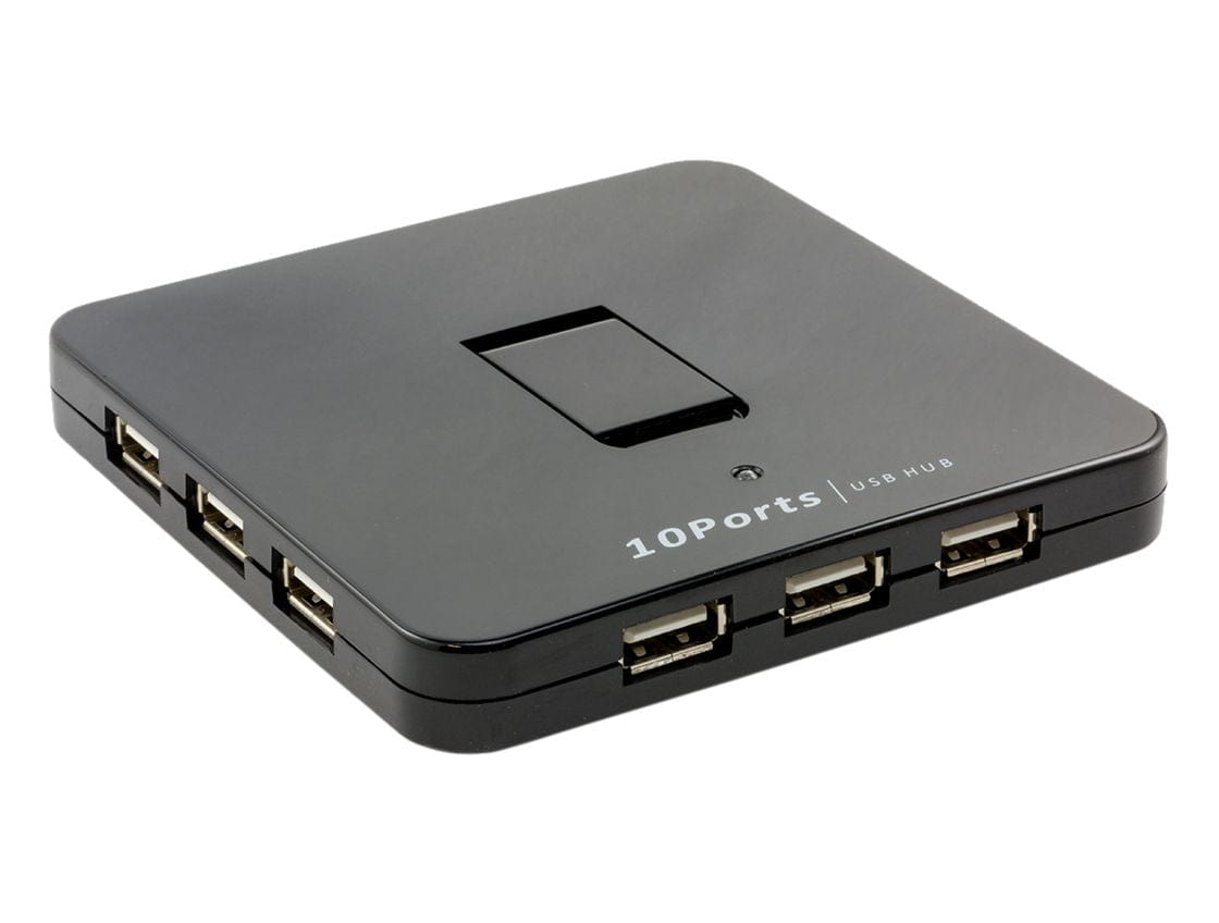 10 Port USB 2.0 Hub - 5V 4A