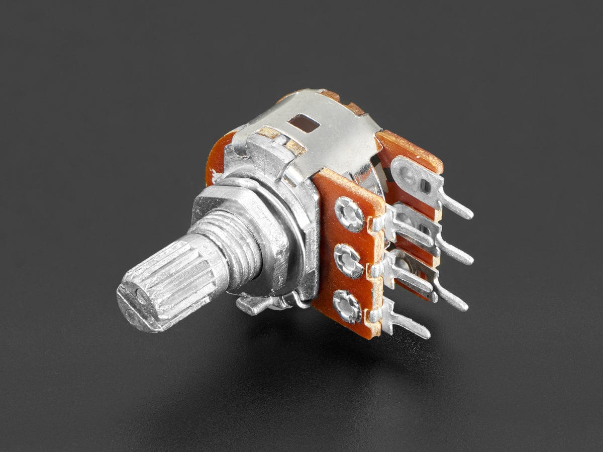 Panel Mount 10K Dual Linear Potentiometer (10K Dual Linear) [discontinued]