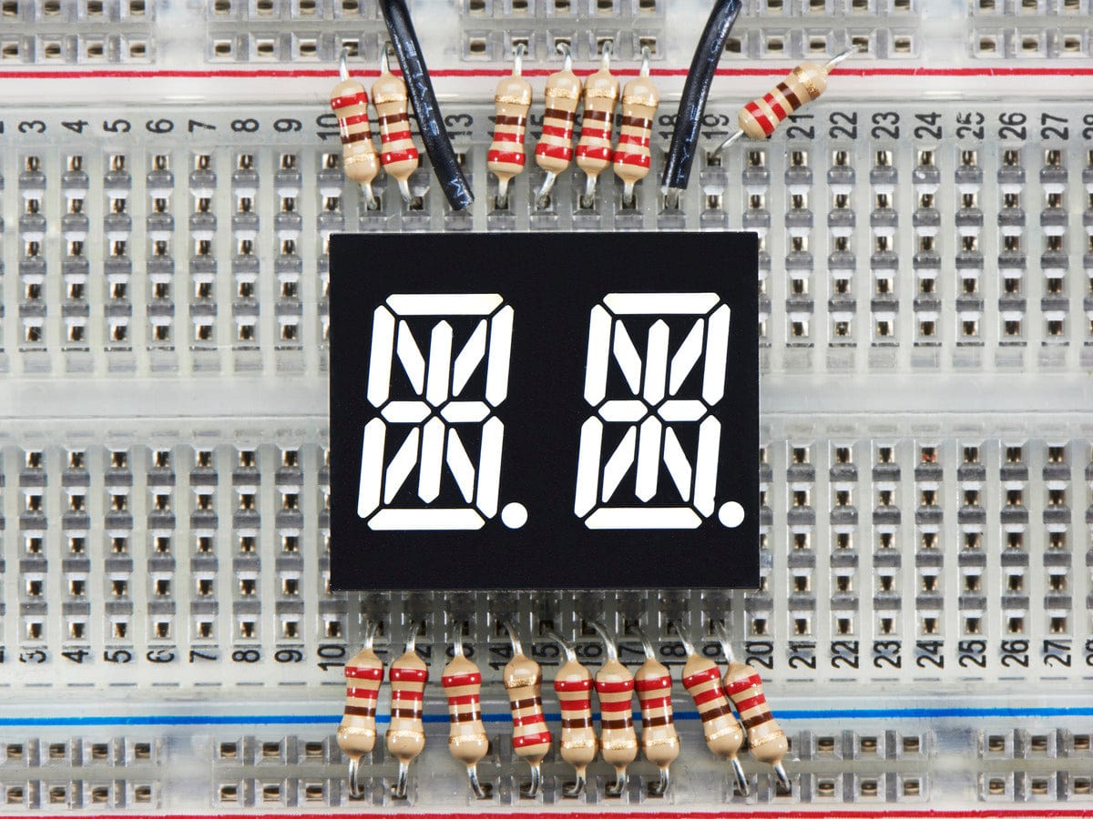 Dual Alphanumeric Display - White 0.54" Digit Height - Pack of 2 [discontinued]