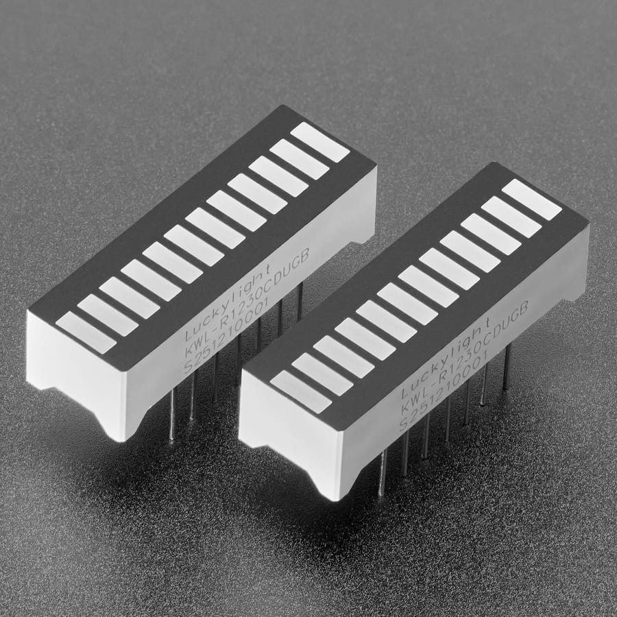 Bi-Colour (Red/Green) 12-LED Bargraph - Pack of 2