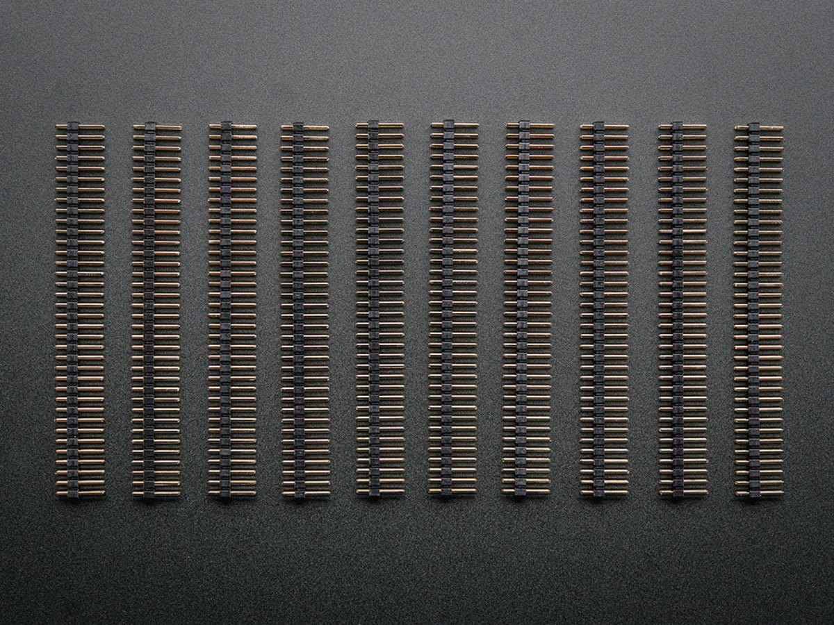 Break-away 0.1" 2x36-pin Strip Dual Male Header (10 Pack) [Discontinued]