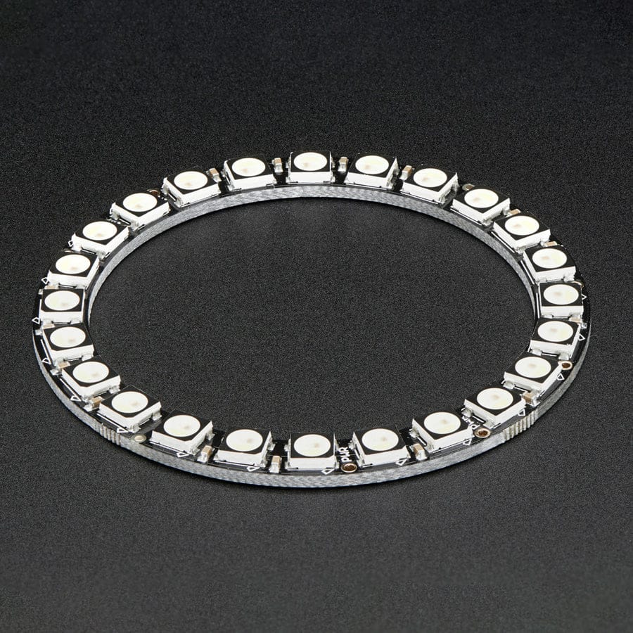 NeoPixel Ring - 24 x 5050 RGBW LEDs w/ Integrated Drivers (Cool White - 6000K)