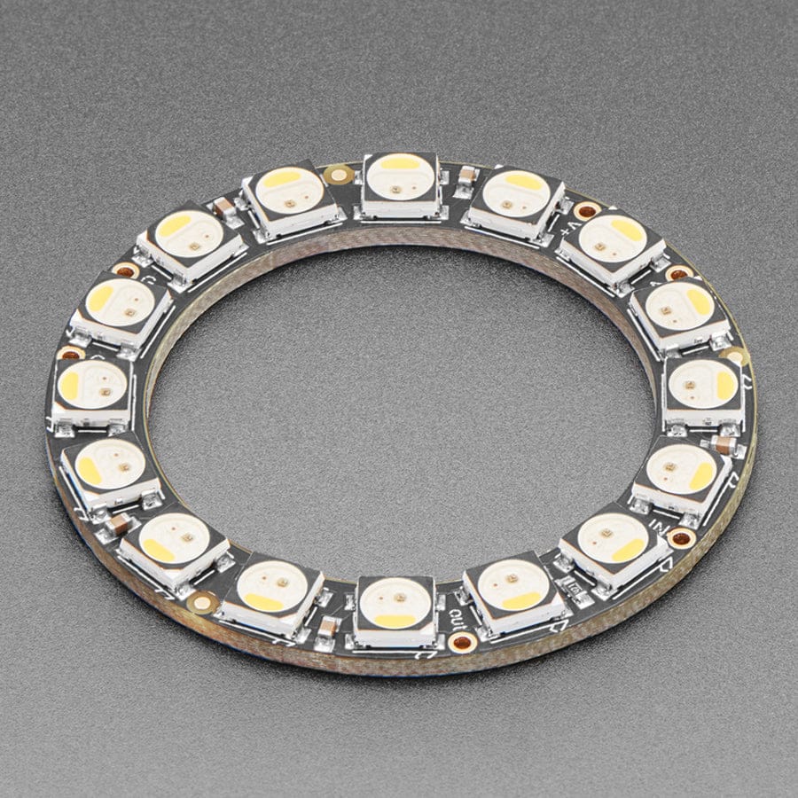 NeoPixel Ring - 16 x 5050 RGBW LEDs w/ Integrated Drivers (Cool White - ~6000K)