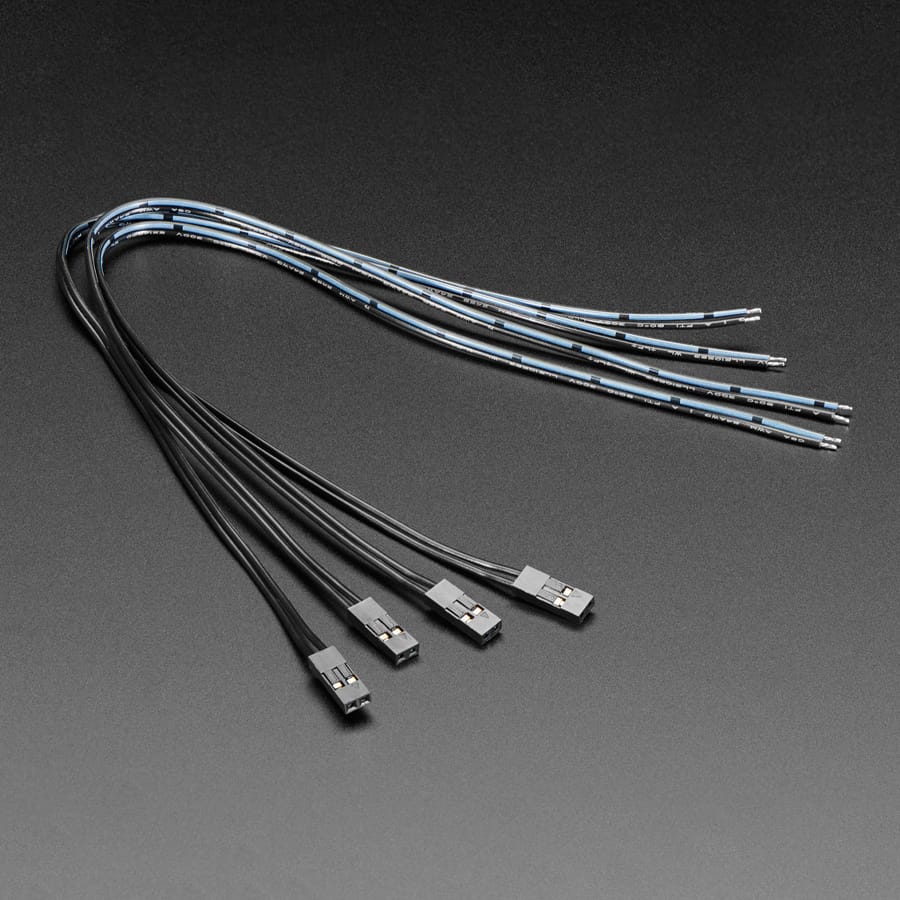 Pig-Tail Cables - 0.1" 2-pin - 4 Pack