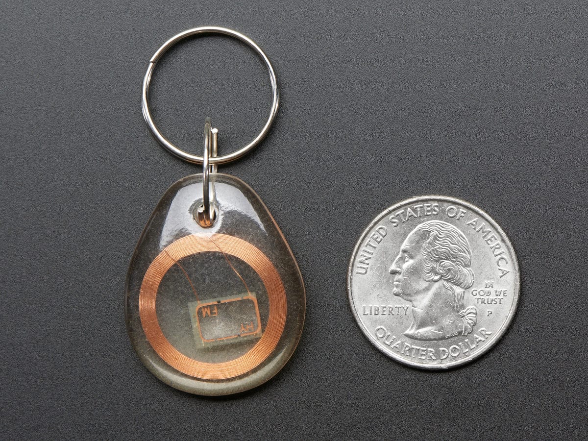 13.56MHz RFID/NFC Clear Keychain Fob - Classic 1K [Discontinued]