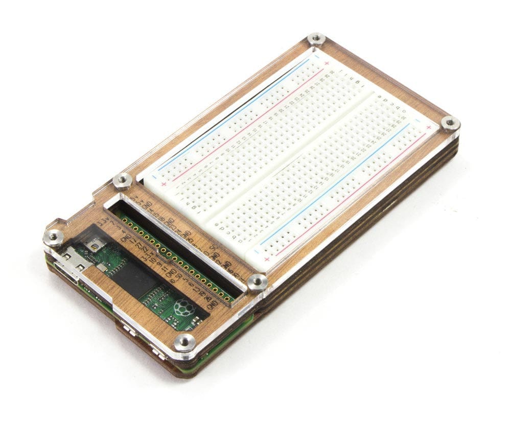 Zebra Zero Plus Raspberry Pi Zero Case - Wood