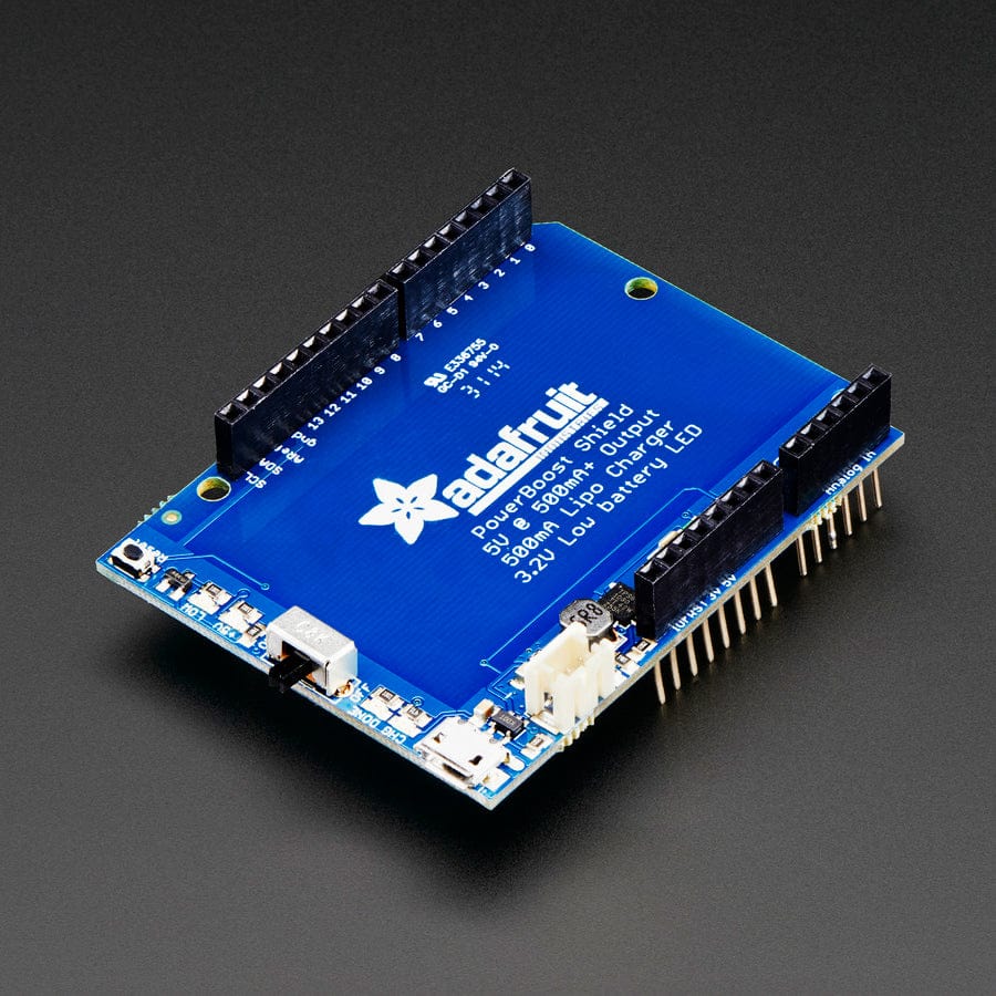 Adafruit PowerBoost 500 Shield - Rechargeable 5V Power Shield [Discontinued]