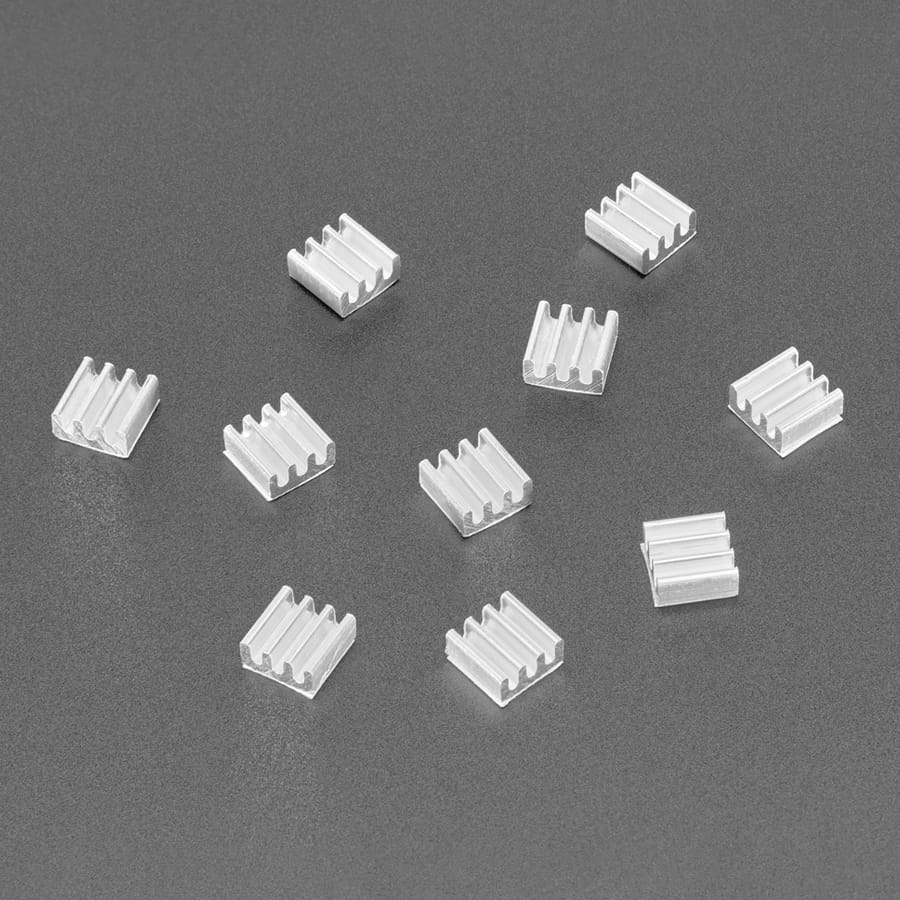 Aluminium SMT Heat Sinks 10 Pack - (0.25"x0.25" x 0.15" tall)