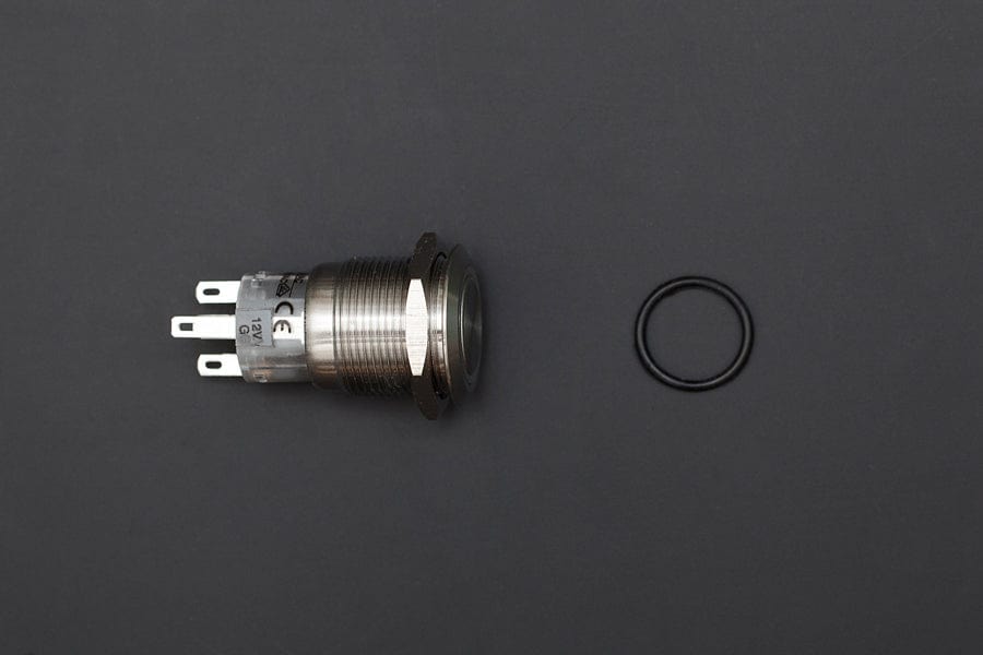 Metal illuminated Pushbutton-Green Ring [Discontinued]